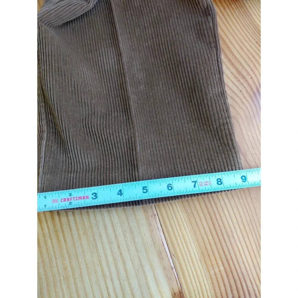 90's Jos. A Bank Wide Whale Corduroy Brown Flat Front Classic Trouser Pant 38x32